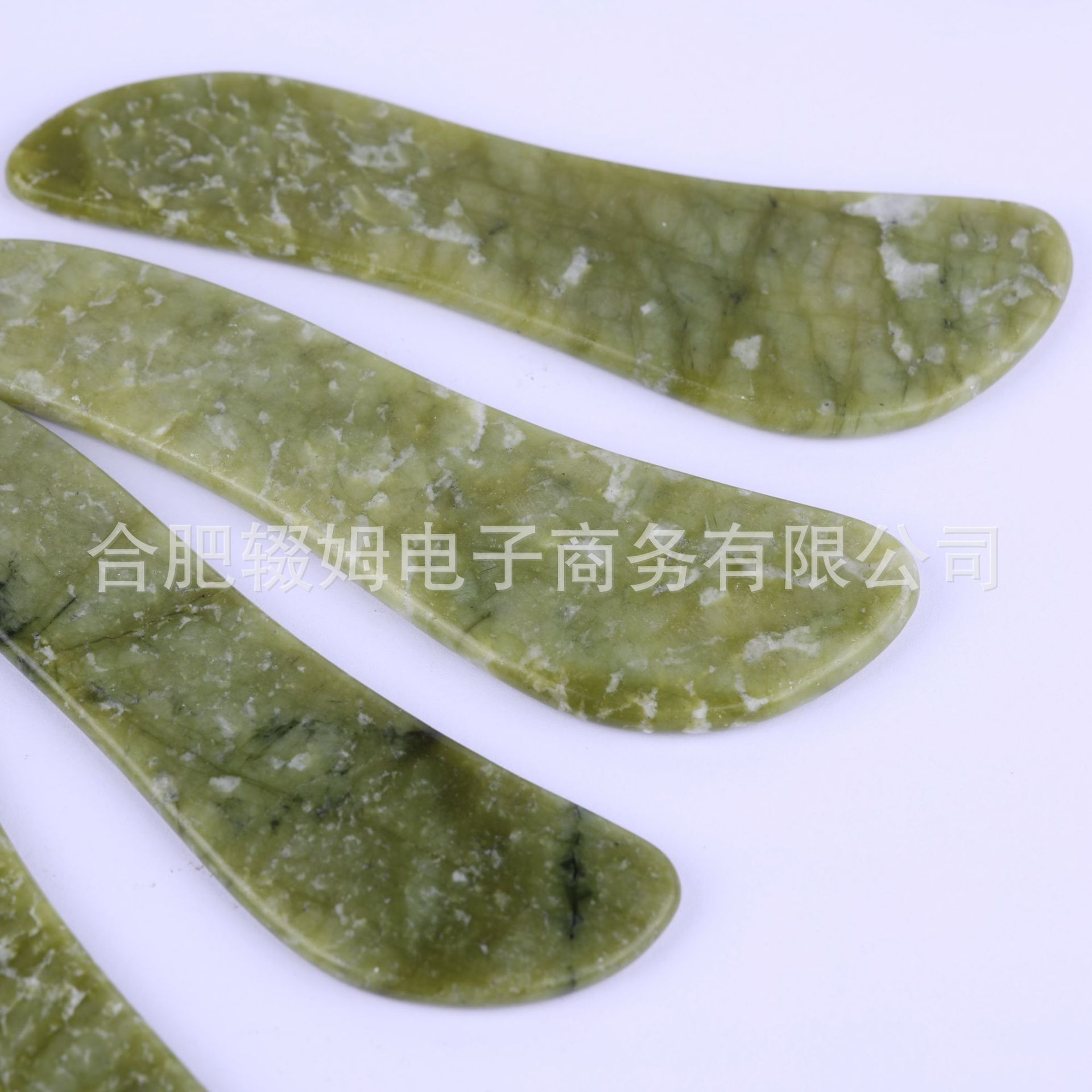 天然岫玉玉石板面部美容按摩器全身通用牛角刮板岫玉刮痧板经络详情44