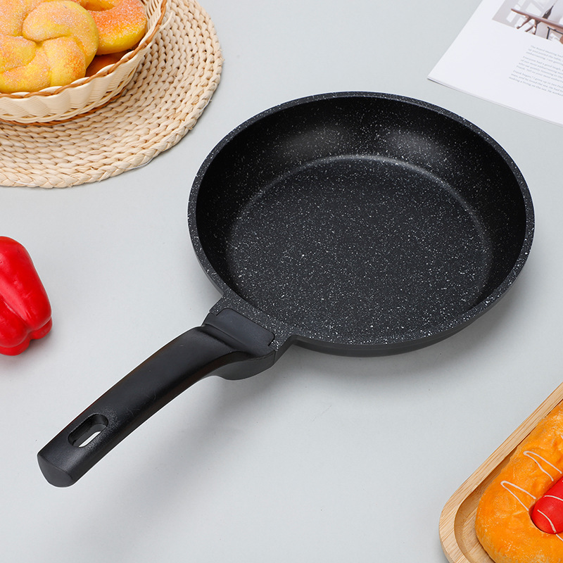 亚马逊批发麦饭石平底不粘锅家里烤肉盘早餐煎蛋锅披萨盘煎饼锅详情4