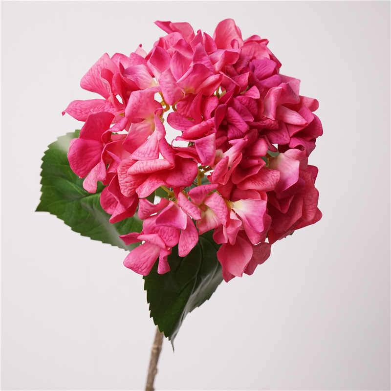高品质手感保湿绣球花单枝荷兰绣球家居餐桌装饰花艺婚庆假花批发详情12