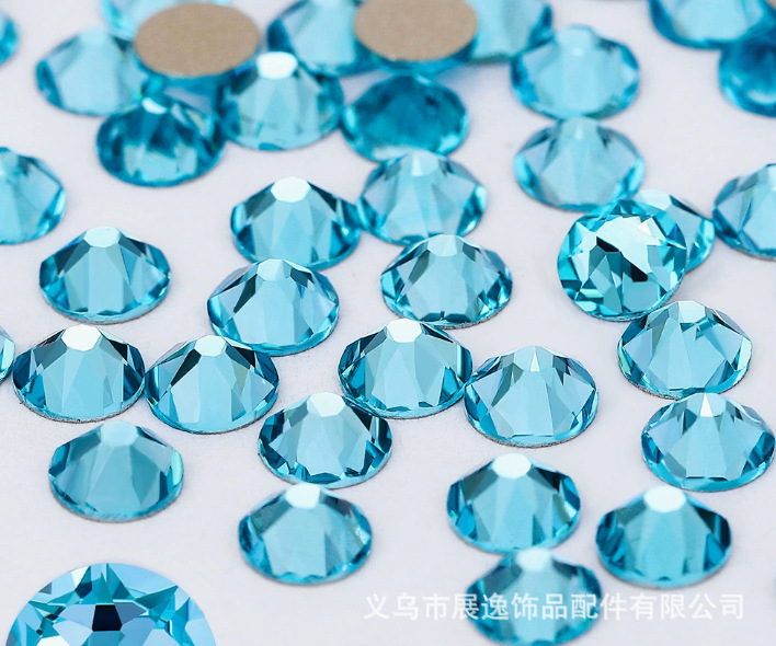 Wholesale of high-quality cross-border eight or eight small imitation Chinese flat-bottomed diamond, glass and crystal diamond diy nail art accessories pic 6