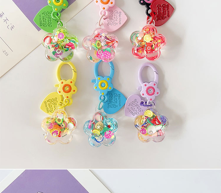 创意卡通可爱迷你入油流沙小钥匙扣动物书包挂件挂饰装饰情侣批发详情8