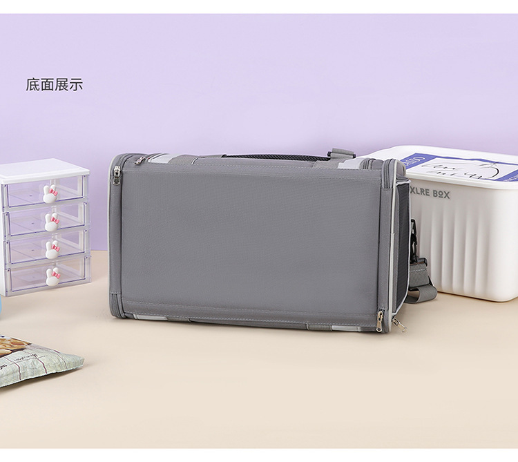 Cross-border portable cat bags, large space breathable space capsule, foldable pet bags for cats, wholesale pet backpacks for going out pic 6