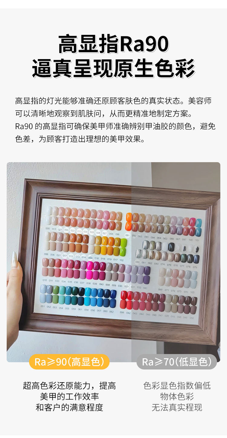 滑轮美睫半月灯 MOOM LAMP补光可移动纹身纹绣灯睫毛护眼 美容灯详情5