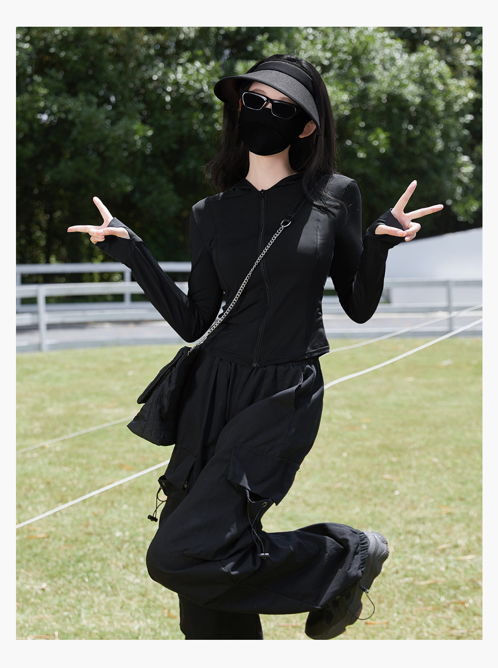 2024 Slim-fit sun-protective clothing for women, UV-resistant hooded jacket, new summer style, UPF50+ pic 26