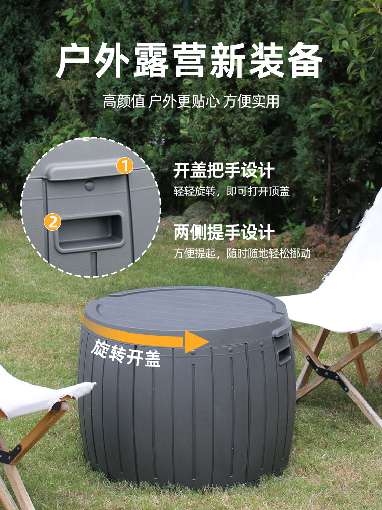 防晒庭院花园收纳柜工具阳台户外防雨储物柜大容量杂物玩具收纳箱详情6