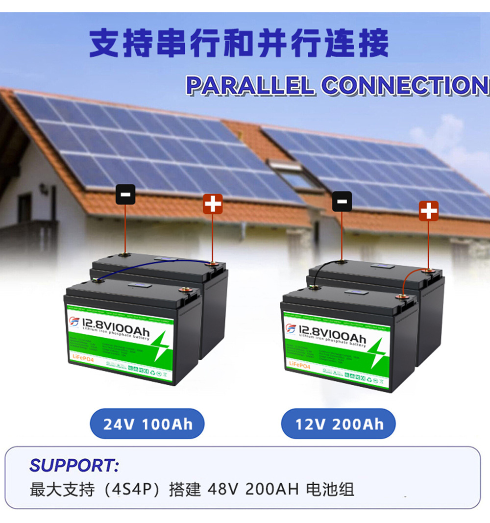 12V lithium battery 12V100AH, RV outdoor lithium iron phosphate energy storage battery pack in stock pic 11