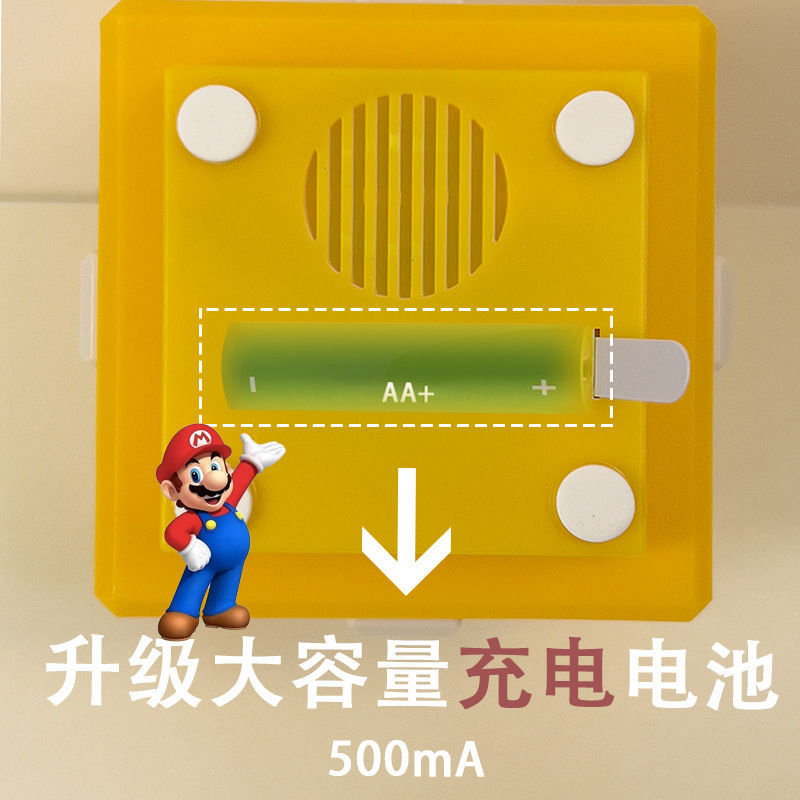 马里奥LED问号灯方块超级玛丽发声小夜灯桌面氛围台灯装饰床头灯详情6