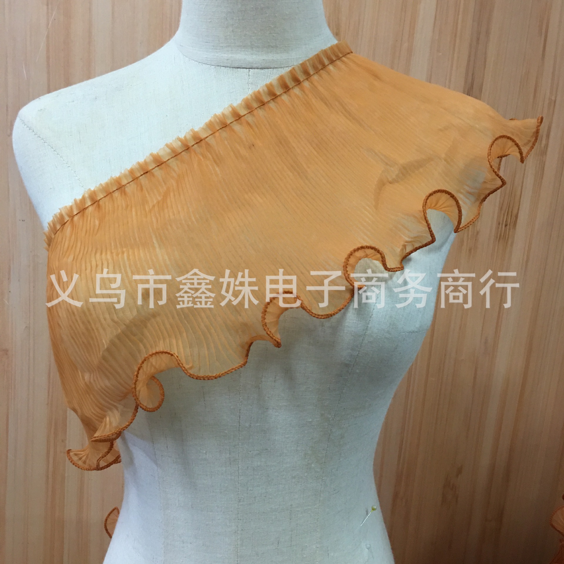 New chiffon pleated lace high-density clothing accessories pic 4