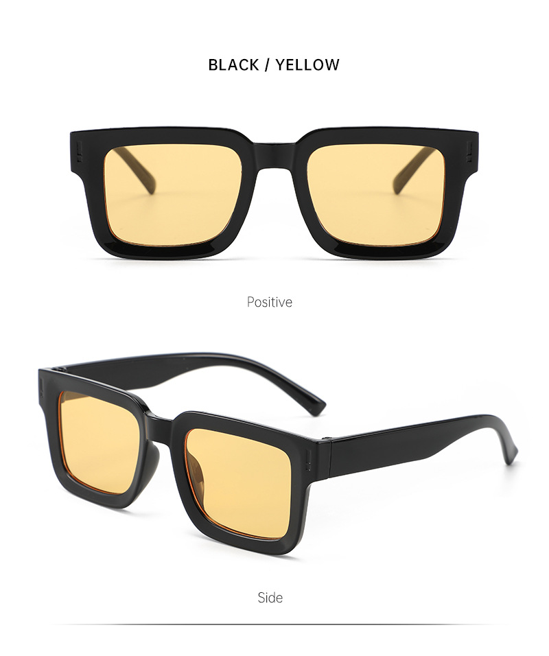 Small-framed concave-convex sunglasses, square for taking photos, UV protection, Korean-style sunglasses, trendy, natural and versatile, sunshade sunglasses pic 15