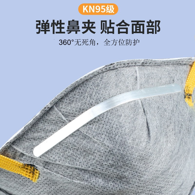 Cross-border exclusive KN95 mask with breathing valve, anti-haze and dust, head-worn, polished and breathable disposable mask pic 8