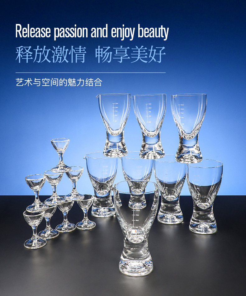 Czech imported lead-free liquor cup dispenser, household crystal cup, high-end light luxury new fashion gift set gift box pic 8