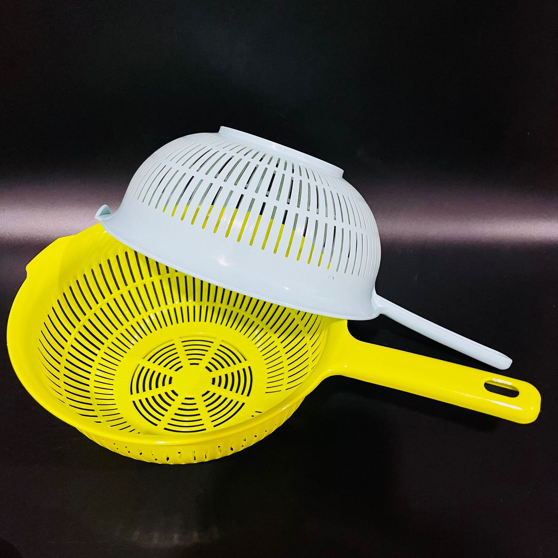 【 Zone 3-13 】 Thickened long-handled draining basket 10/ bundle 360/ piece Thickened long-handled draining basket Vegetable draining basket Handle portable kitchen draining basket 1 yuan 2 yuan wholesale pic 7