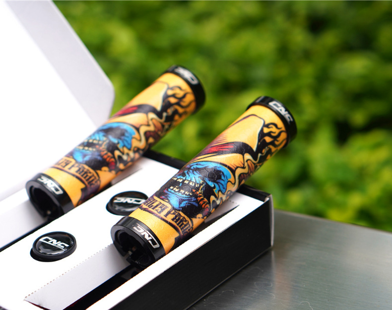 CNC bicycle handlebar covers, anti-slip and shock-absorbing mountain bike handlebars, folding bike silicone comfortable handlebar covers, bicycle accessories pic 26