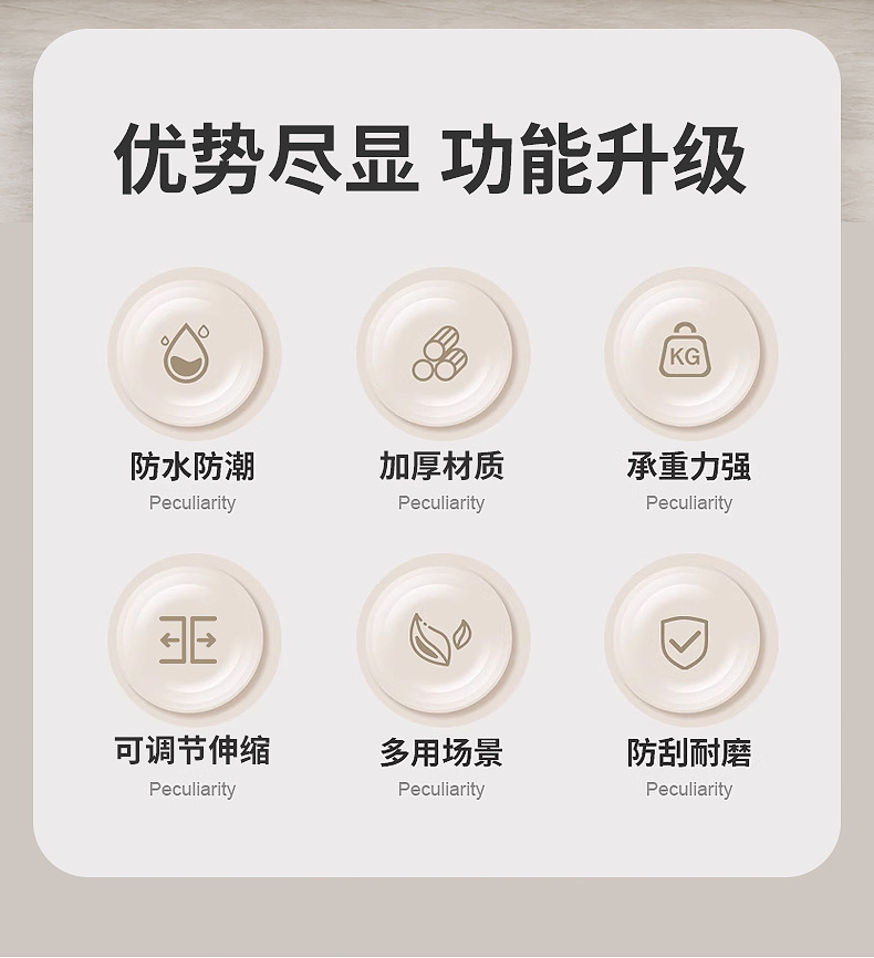 源头工厂厨房可伸缩下水槽置物架橱柜分层架储物架多功能收纳锅架详情2