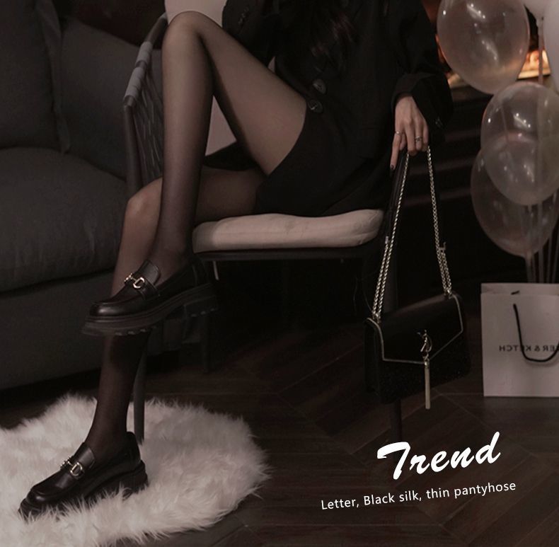 厂家直销0D波点丝袜夏季薄款防勾空气黑色丝滑纯欲超薄连裤黑丝详情3