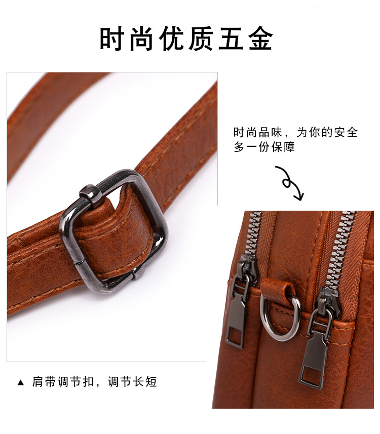 软皮女包2025新款软皮手机包时尚简约高级感单肩斜挎迷你小包包女详情9