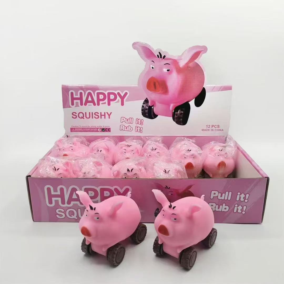 New flying Pig pull car, creative sliding car, best-selling transformable car, sand-filled toy car wholesale, educational pic 7