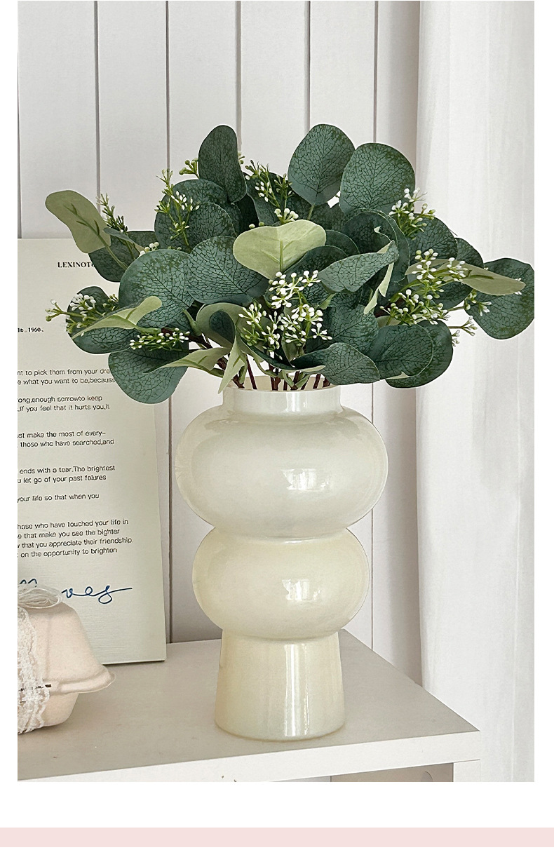 仿真尤加利带果金钱叶苹果叶diy装饰仿真植物跨境亚马逊厂家批发详情4