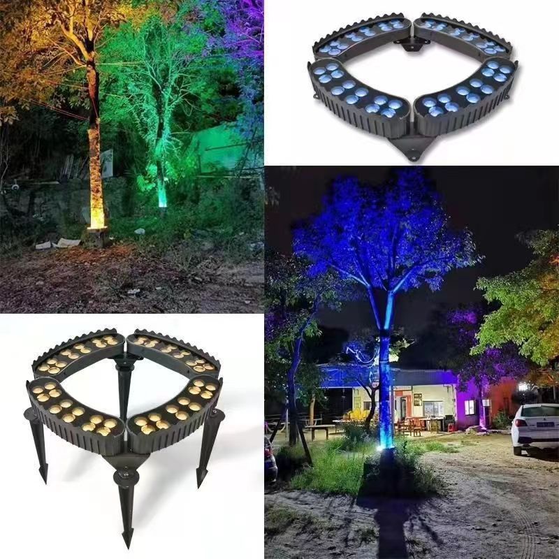 Factory wholesale solar tree-hugging lights, LED tree lighting lights, outdoor waterproof lighting lamps, solar garden lights and colored lights pic 12
