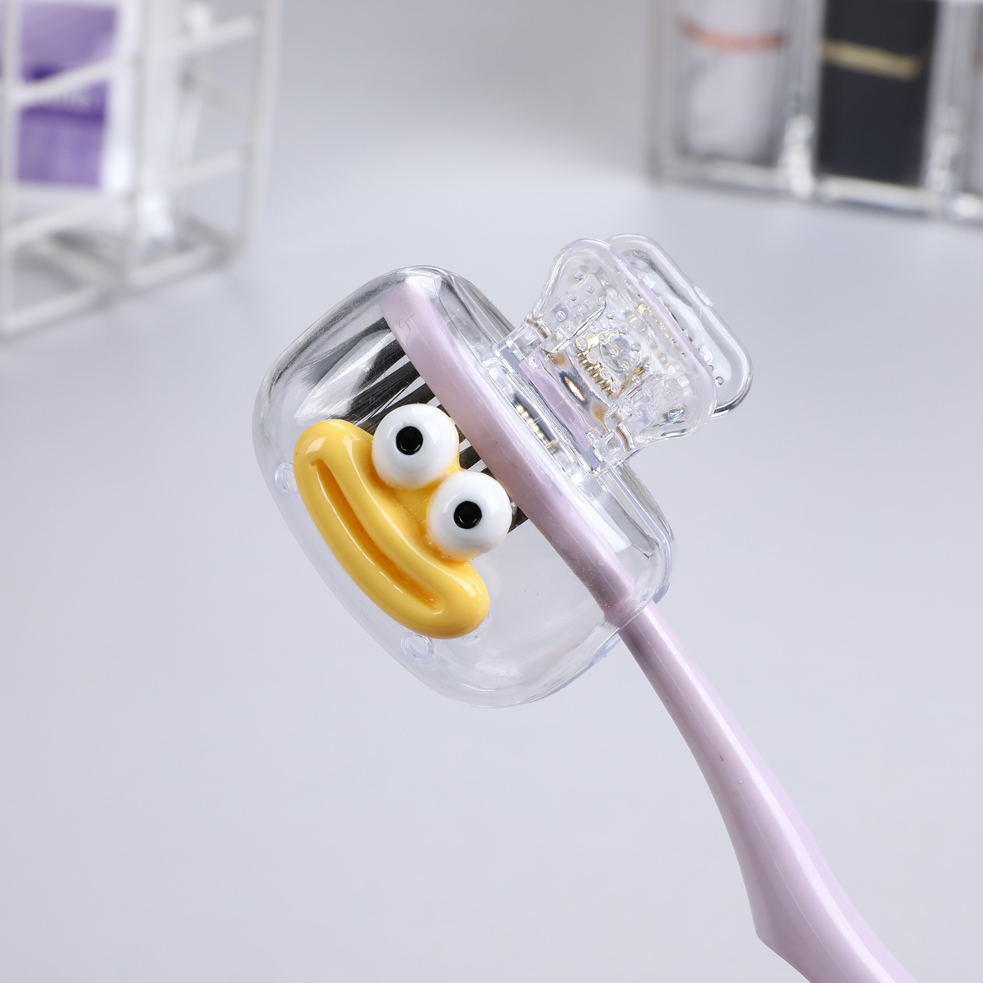 Cross-border bestseller toothbrush case, large-mouthed dopamine toothbrush case, home travel toothbrush protective cap, storage box pic 5
