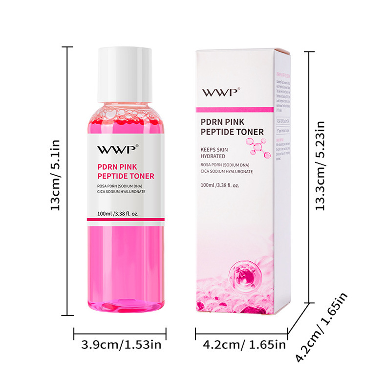 【跨境热销】WWP粉色肽爽肤水PDRN滋润补水保湿面部精华柔肤水FDA详情3