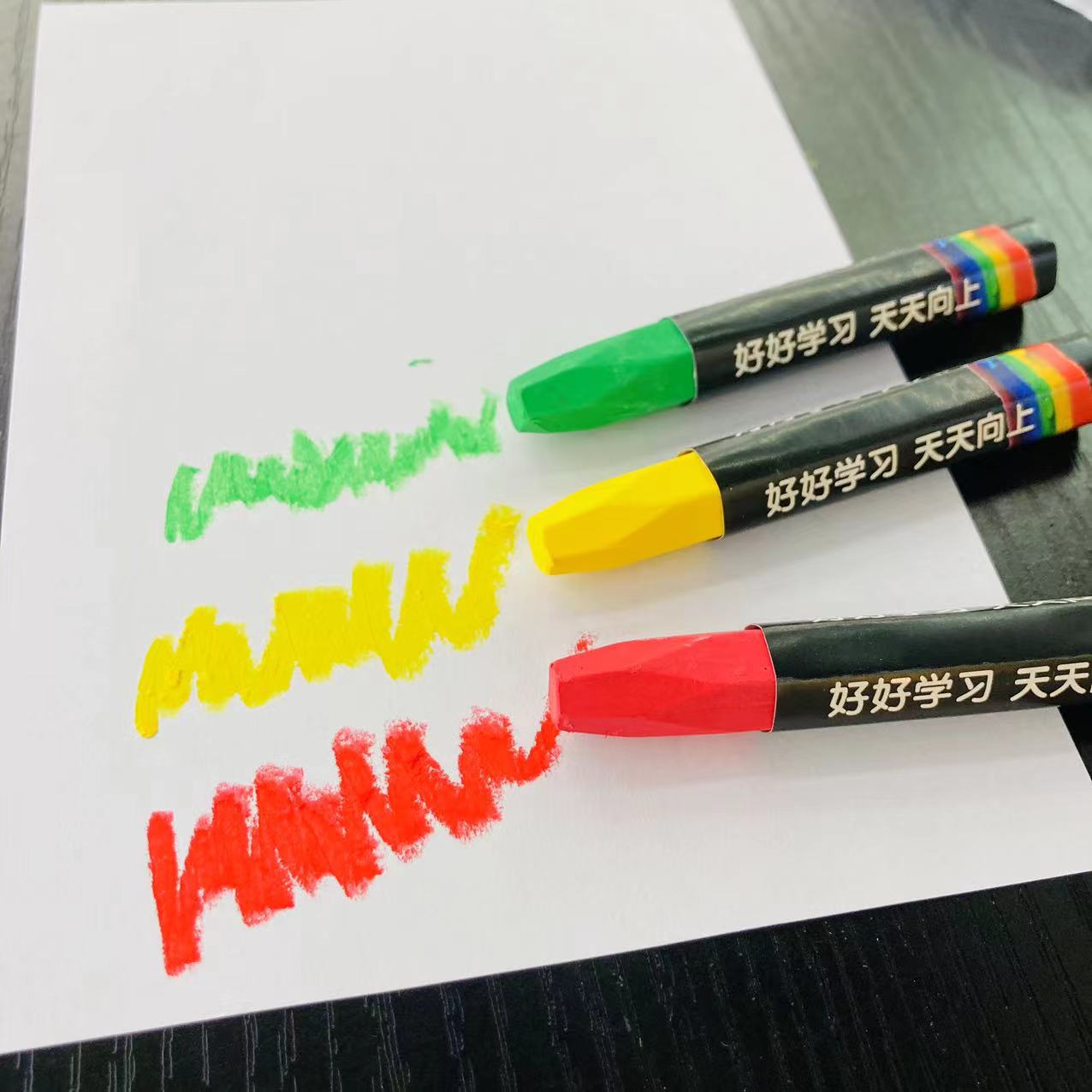 优质环保六角油画棒美术培训机构绘画班专用儿童叠色多彩油画棒笔详情4