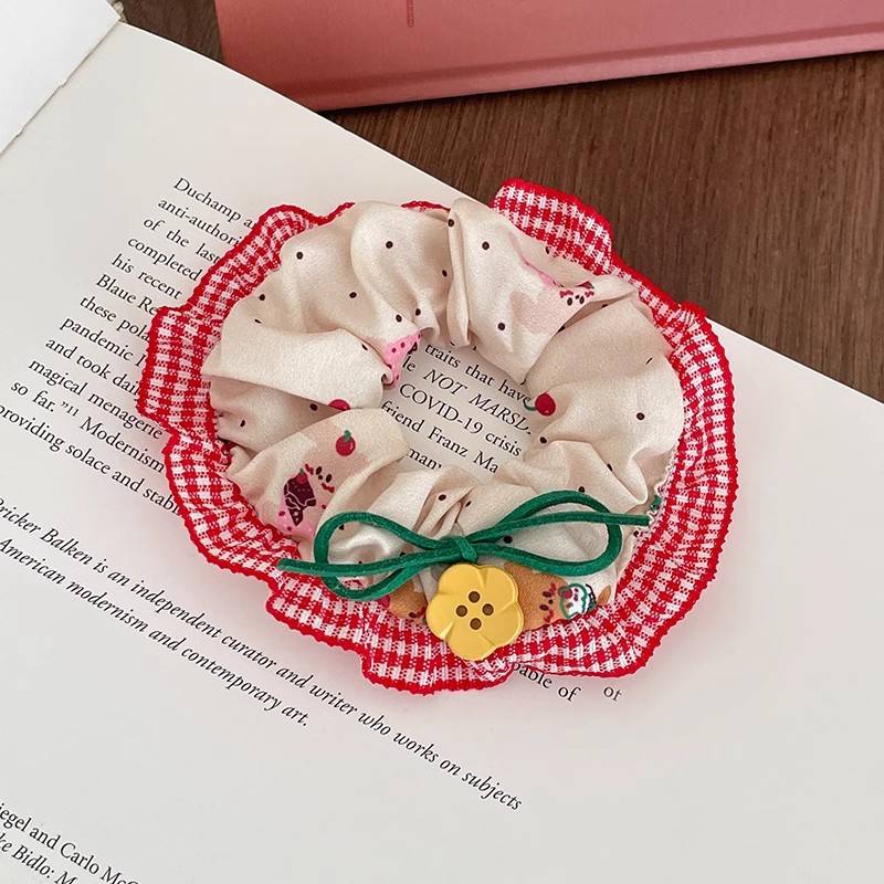 French 2025 new ballet-style large intestine hair band, cute bun hair tie, high-end hair tie, hair accessory and headwear pic 20