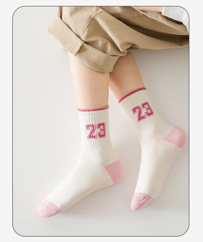 女童袜子春秋款儿童公主中筒袜中大童女孩秋冬季运动棉ins潮袜详情14