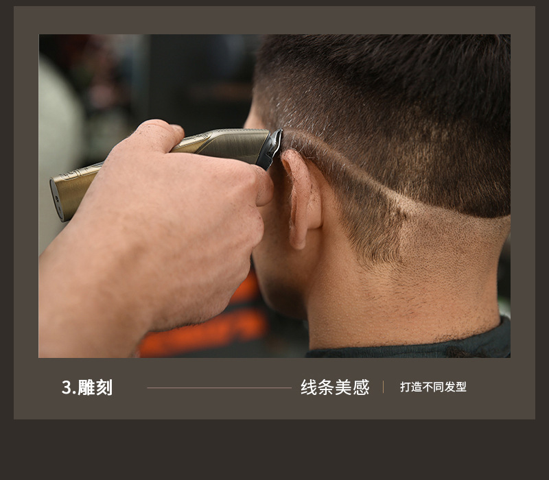男士跨境新款理发器电动剃须刀套装家用刮胡刀配件电推剪理发剪厂用详情10