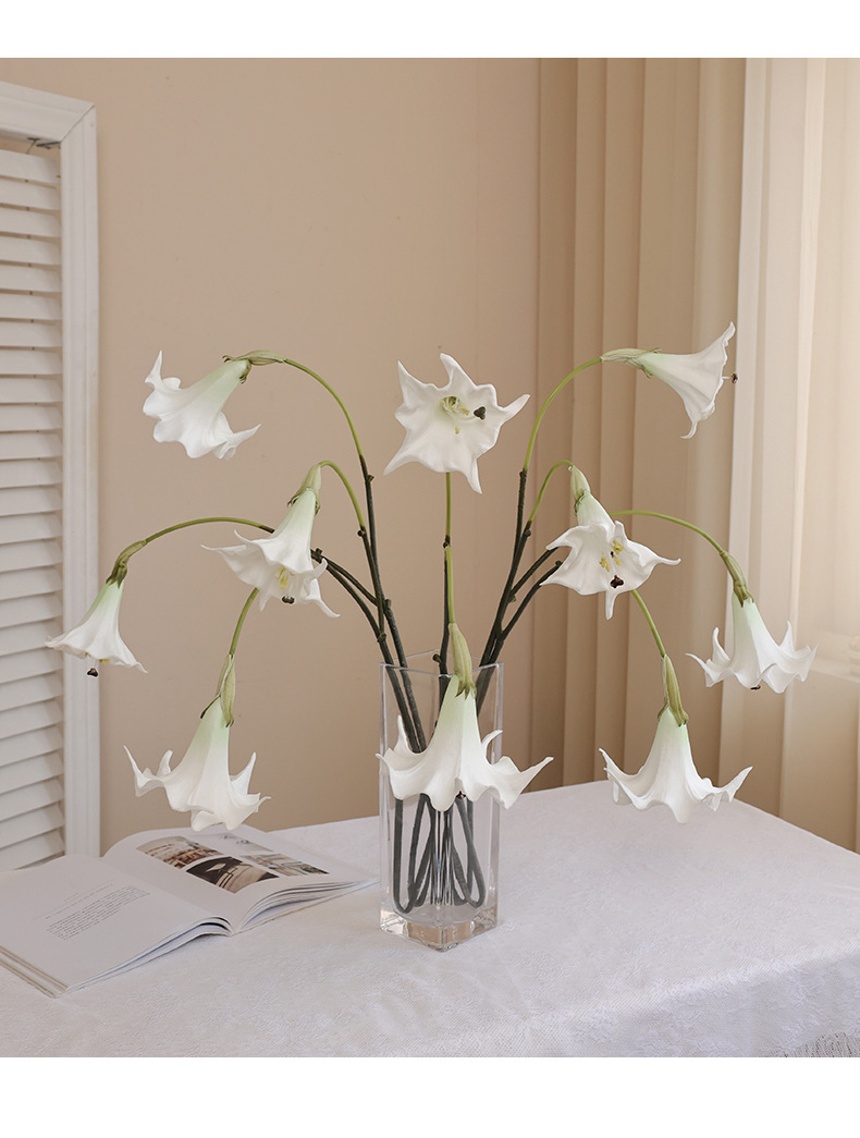 新款PU手感仿真曼陀罗婚礼挂壁垂吊绿植装饰批发宠物园艺花盆容器详情24