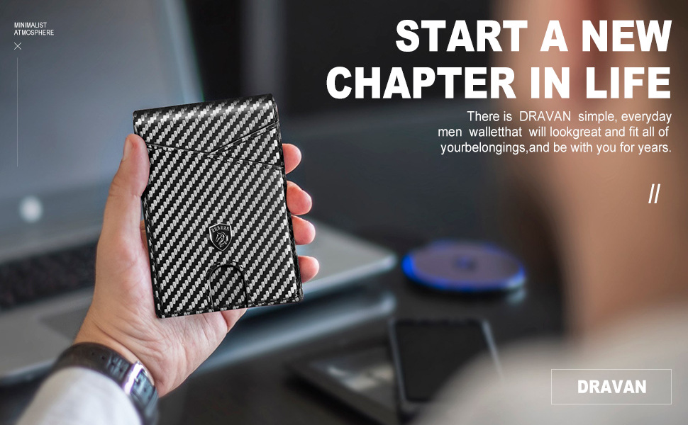 跨境欧美热销卡包超轻便携碳纤维零钱包男士皮包RFID防盗刷独立站详情6