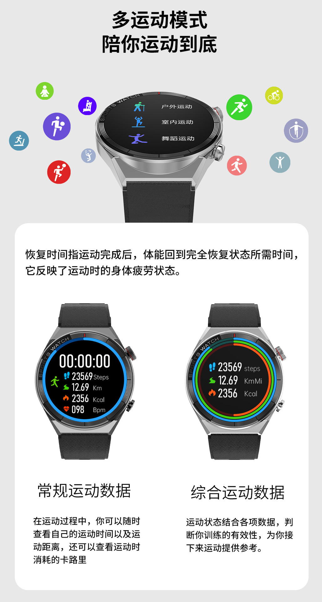 华强北智能手表蓝牙通话 运动手表测心率  呼吸训练 蓝牙音乐播放详情14