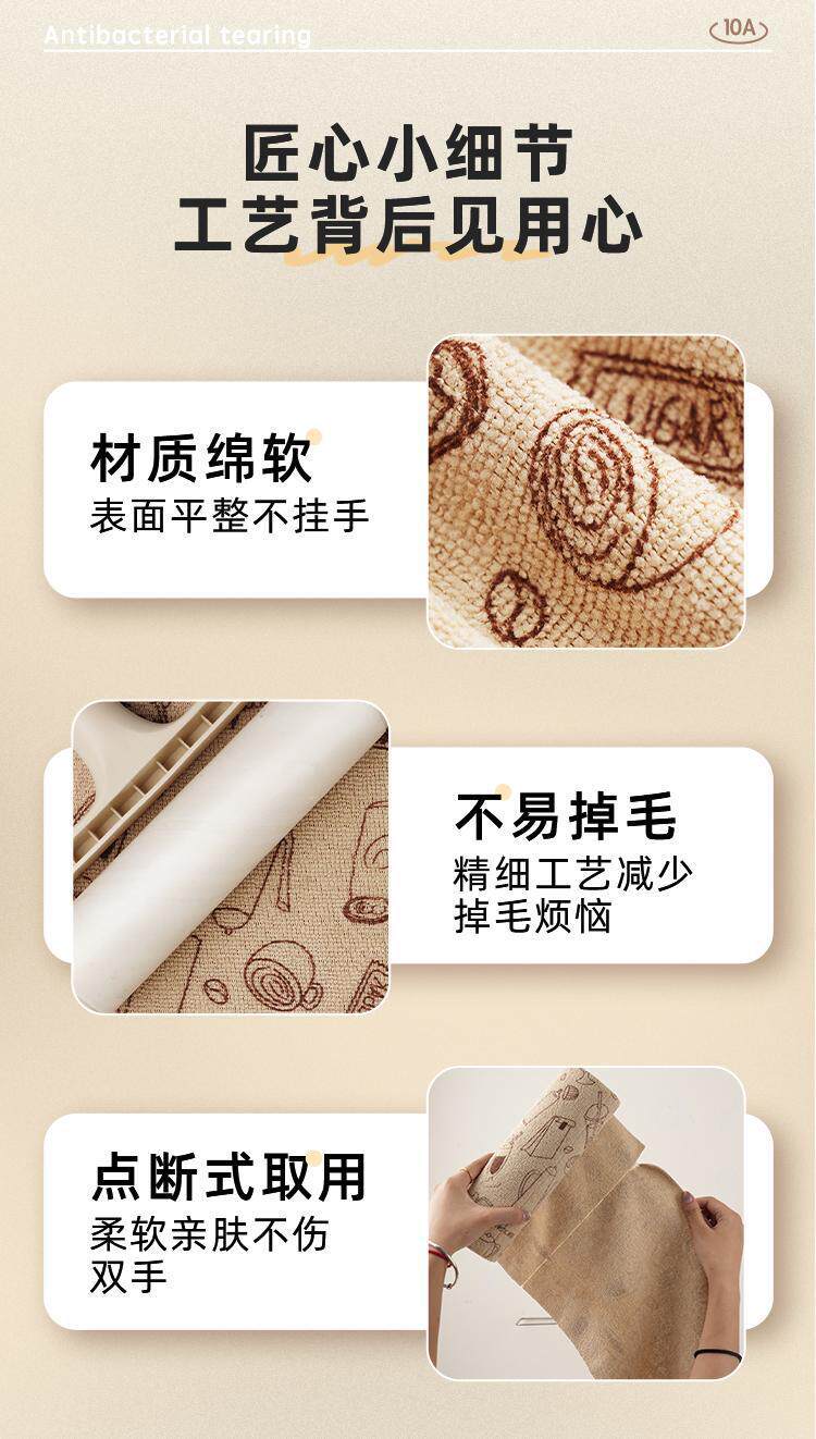 【10A抗菌周抛撕抹布】加厚毛巾厨房专用抹布洗碗刷锅不沾油抹布详情15