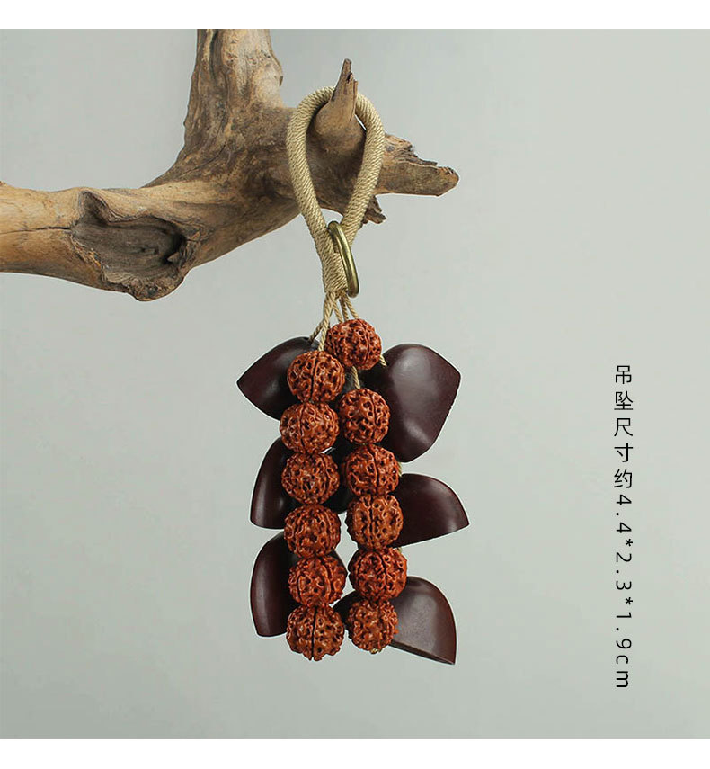 森系果壳摇铃包挂手工风铃音疗愈挂铃钥匙扣车挂植物果实原料挂件详情9