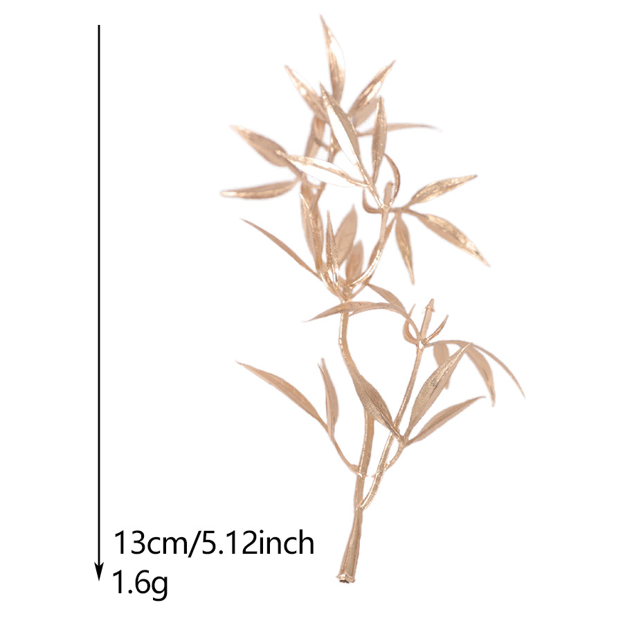 复古植物配件仿真金色叶子手工插花配件节日装饰仿真花跨境代发详情29