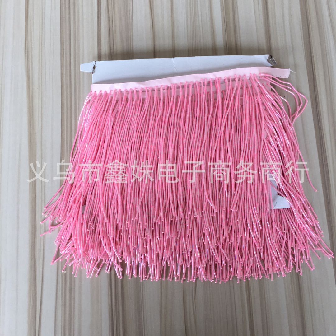 15cm golden tube bead tassels, fashionable handcrafted wedding dress, evening gown and dance dress tassels pic 6