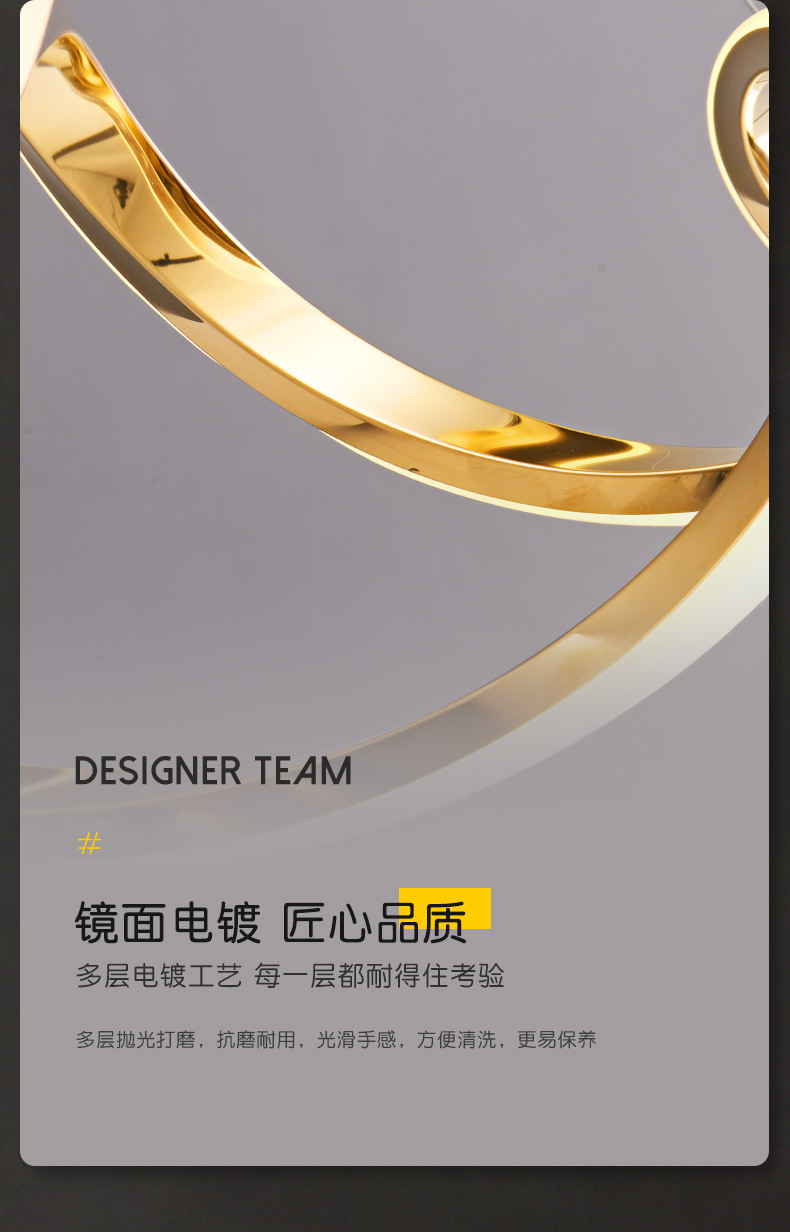 意式轻奢餐厅吊灯现代创意艺术长饭餐桌极简约设计感线条吧台灯具详情20