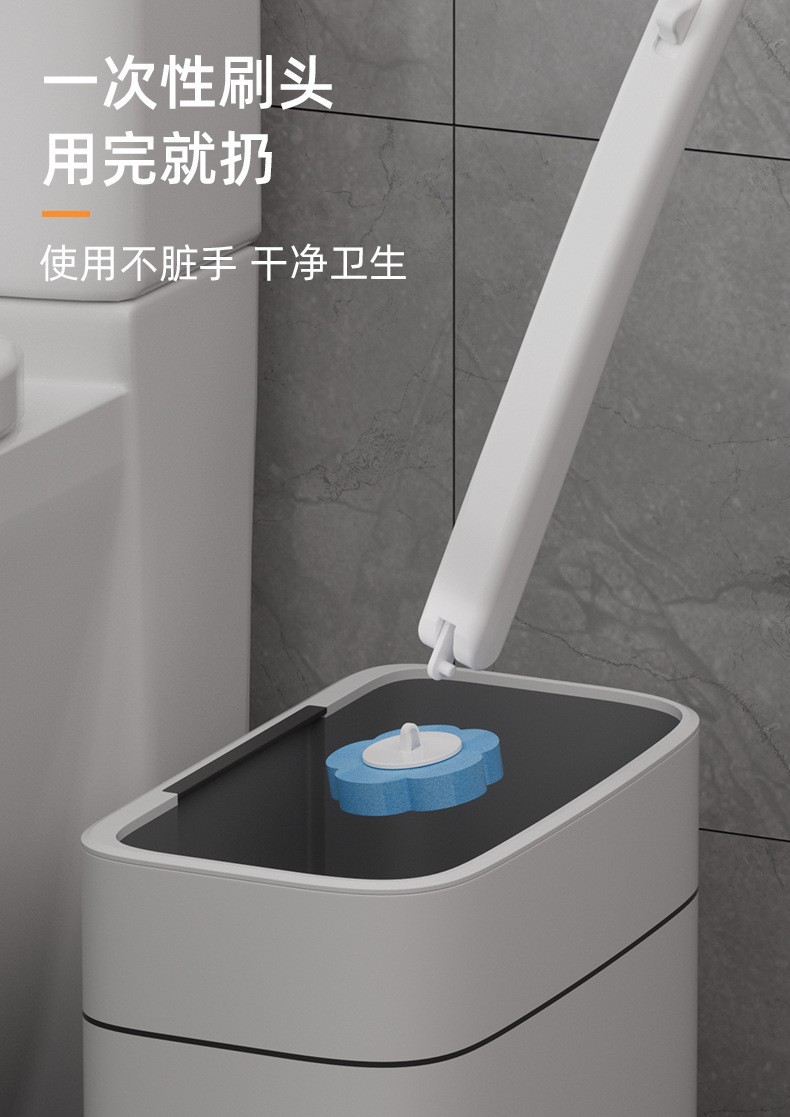 一次性马桶刷套装卫生间无死角无菌家用可抛替换清洁刷头厕所刷子详情8