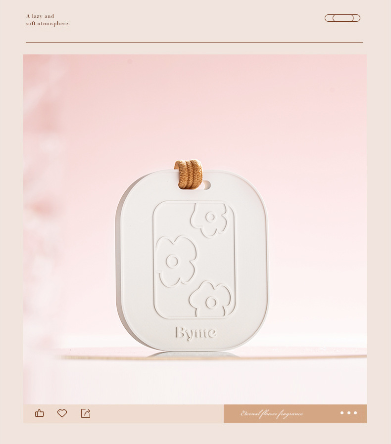 BYME Wardrobe Aromatherapy wax Tablets, Lily of the Valley Gypsum Aromatherapy Tablets, Car Aromatherapy essential Oil Deodorizing Pendants, Solid Aromatherapy pic 11