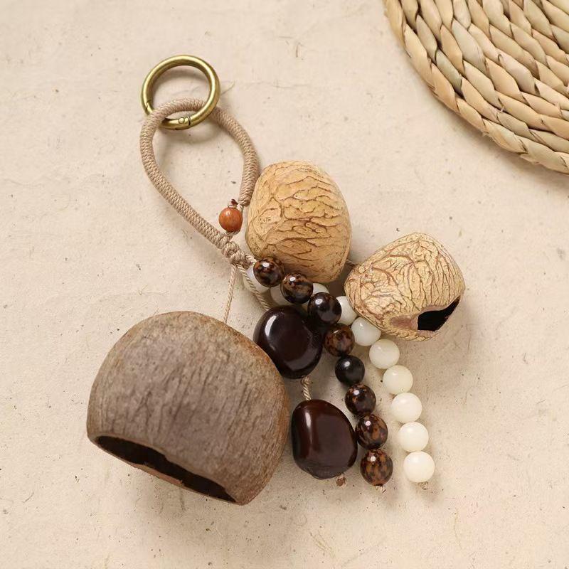 林蝶植物果壳手摇铃串手链瑜伽伴奏手工成品风铃乐器自然清新详情17