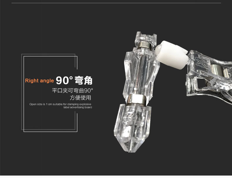 En stock JH01 distribuidor super pop transparente publicidad papel explosivo clip de pegamento de estante de mercancías etiqueta de precio promocional clip de cristal snack estante de etiqueta de precio agarrador fresco mostrador de precio pedestal fijo stand de venta ayuda de exhibición pequeño pic 7