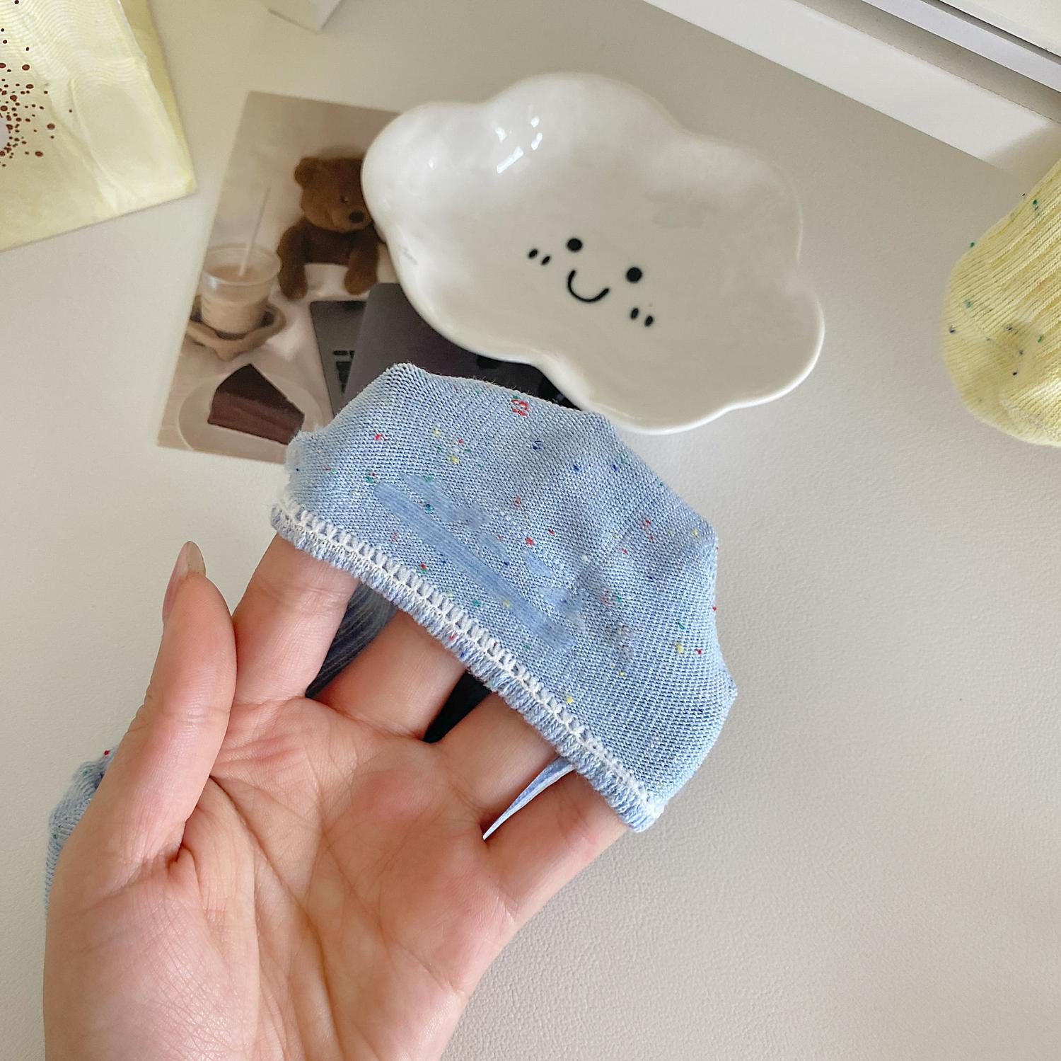 点子纱船袜女纯棉夏季薄款低帮浅口隐形袜硅胶防滑不掉跟女士短袜详情35