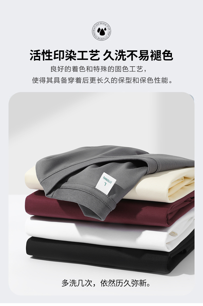 Cotton short-sleeved T-shirt for men, Spring/Summer 2025, cool half-sleeved ice silk pure white loose T-shirt pic 7