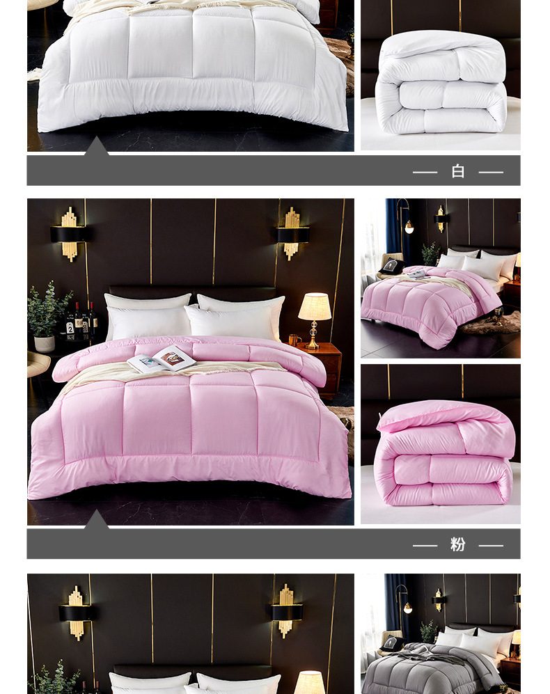 Wholesale of spring and autumn quilts, thickened and warm winter quilts, and single and double student winter quilts for all four seasons pic 17