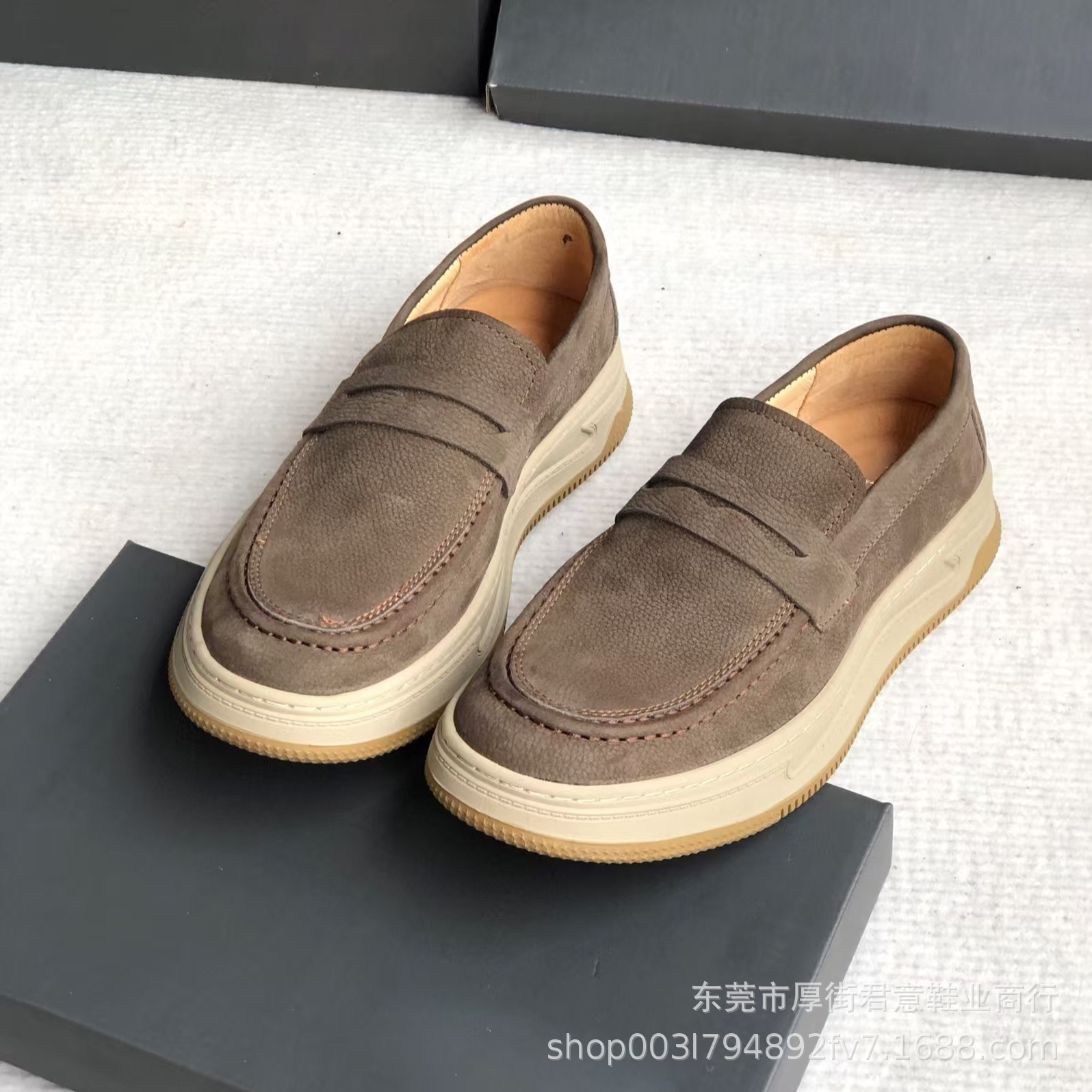 High-end original single 2024 autumn/winter new flat round toe matte cowhide casual shoes, spring and autumn simple board shoes from Dongguan pic 13
