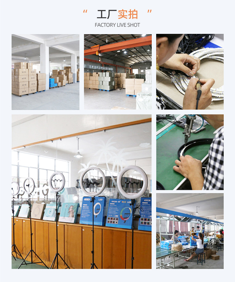 1.6m tripod telescopic metal floor-standing lamp stand, live streaming lamp, ring-shaped beauty lamp stand, mobile phone live streaming bracket pic 2