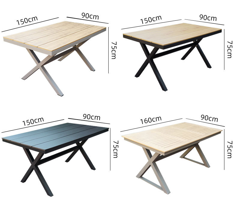 实木户外桌椅圆形木纹桌面桌子方形木纹桌面桌子圆形白色桌面桌子方形白色桌面桌子详情26