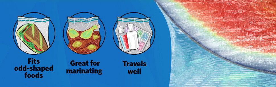 密封袋食品级家用冰箱专用蔬菜水果自封收纳袋子带封口食物保鲜袋详情2