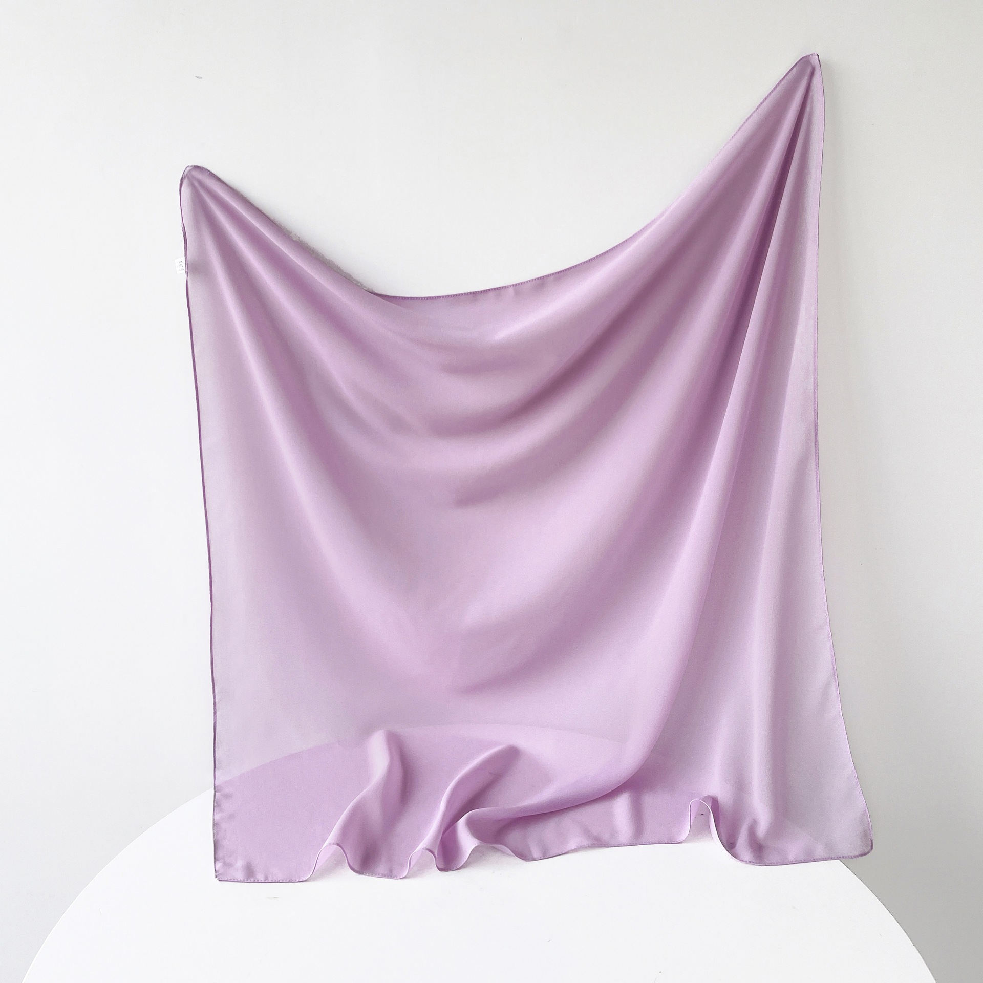 Pañuelo de seda monocolor de verano 90 gasa perla pañuelo de color sólido malay hijab asia sudoriental pañuelo de mujer cubierta hui pic 26