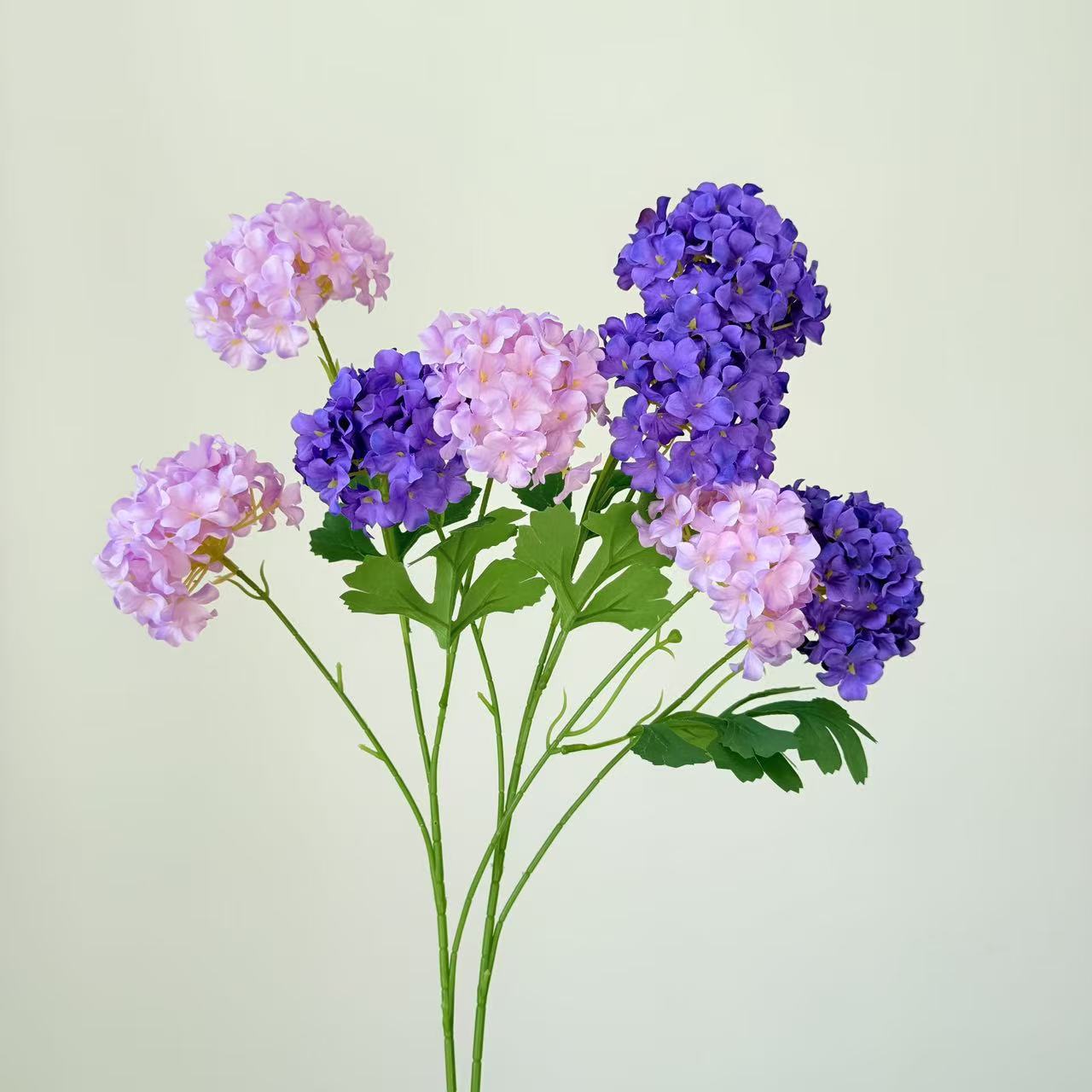 梦幻4头绣球仿真花婚庆婚礼堂布景插花家居假花批发多头仿真绣球详情11